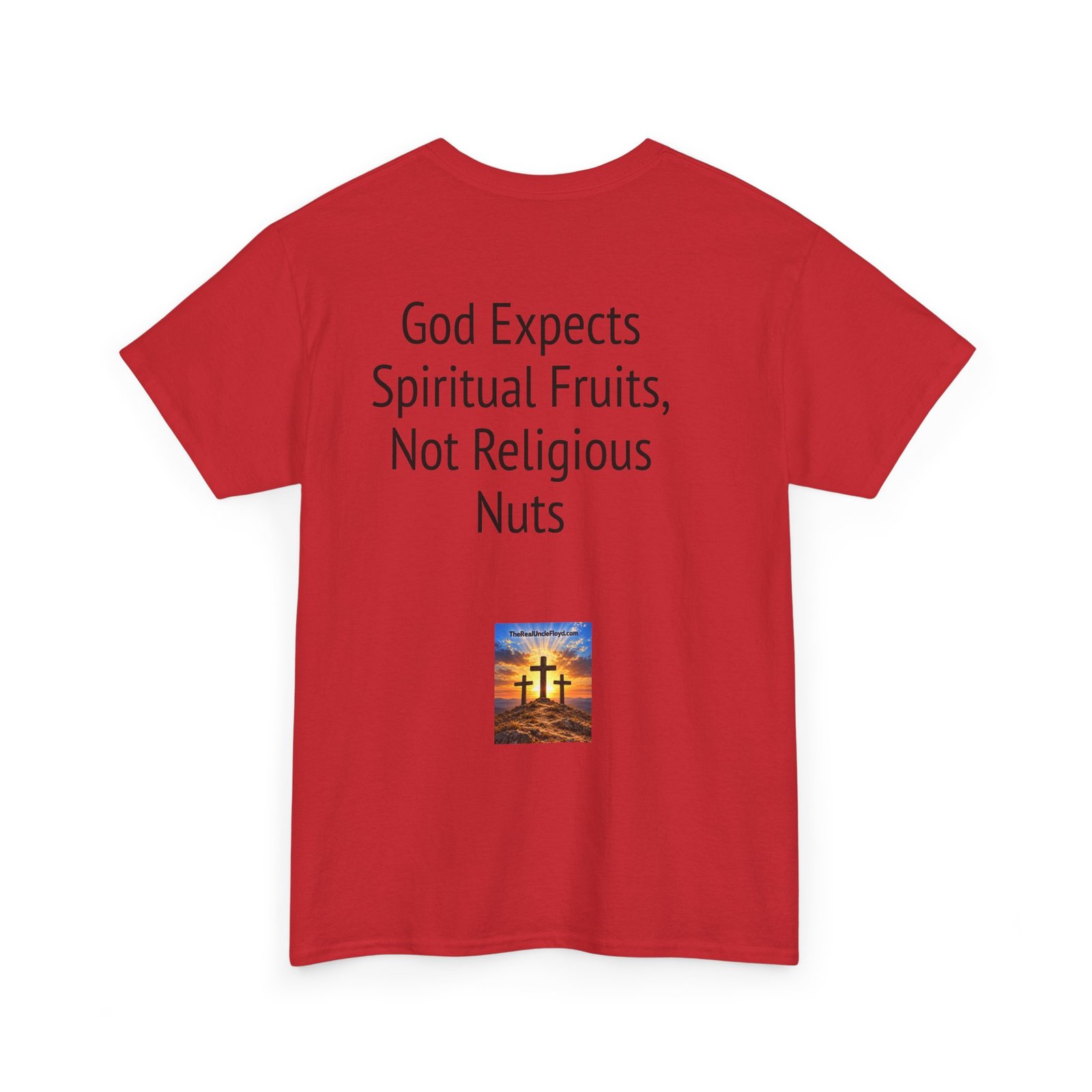 Christian Graphic Tee - "God Expects Spiritual Fruits, Not Religious Nuts" Inspirational Faith Shirt - Image 37