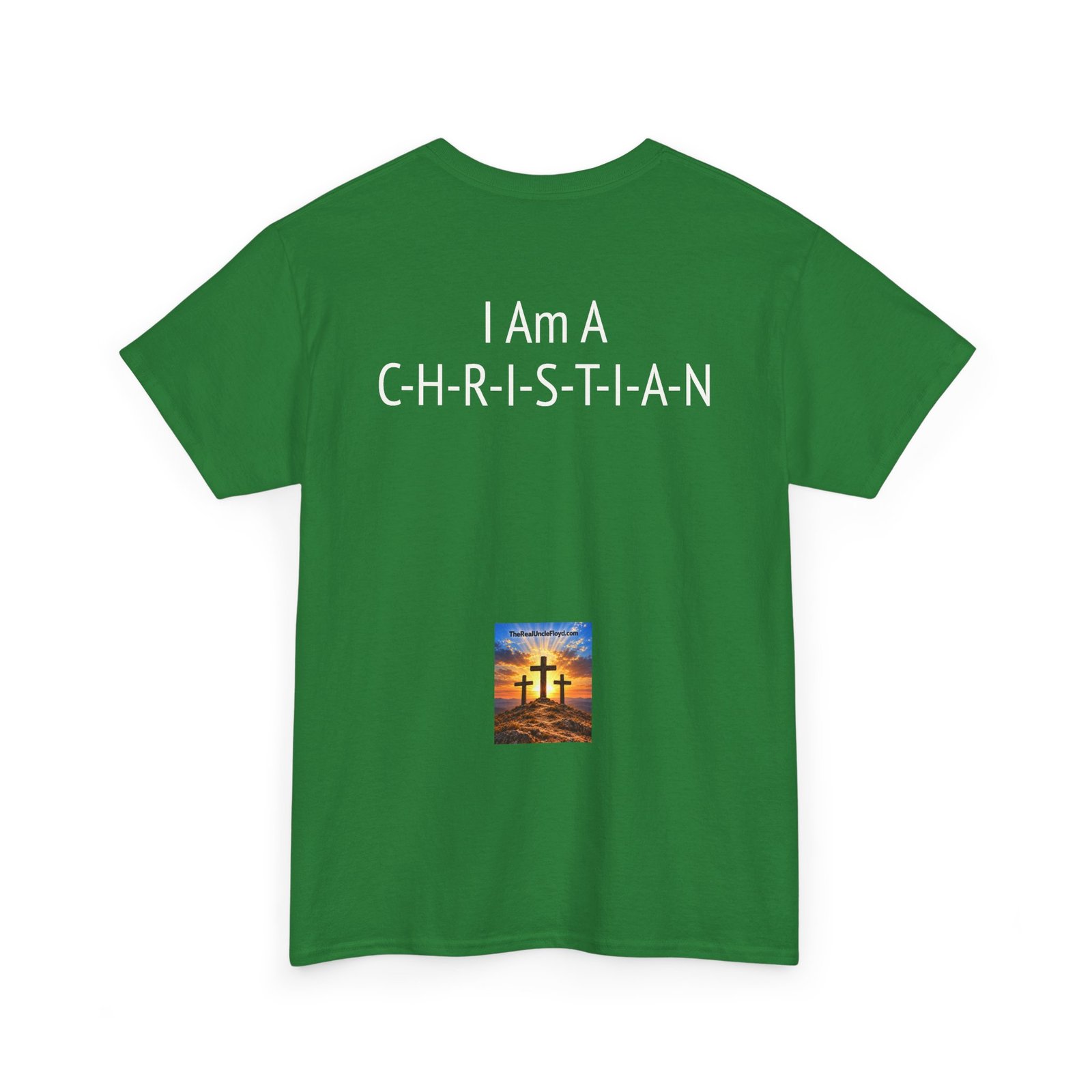 Copy of Christian Statement Tee – “I Am A C-H-R-I-S-T-I-A-N” Back Print - Image 18