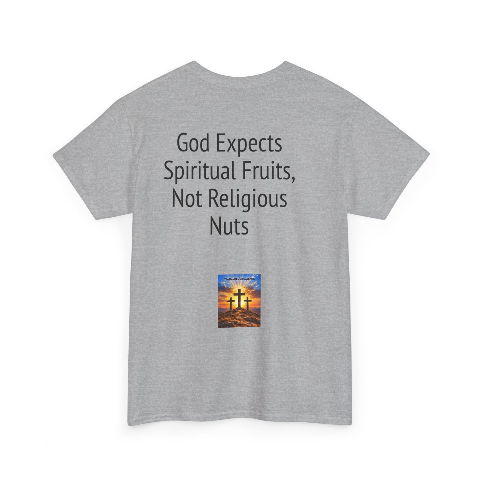 Christian Graphic Tee - "God Expects Spiritual Fruits, Not Religious Nuts" Inspirational Faith Shirt - Image 17