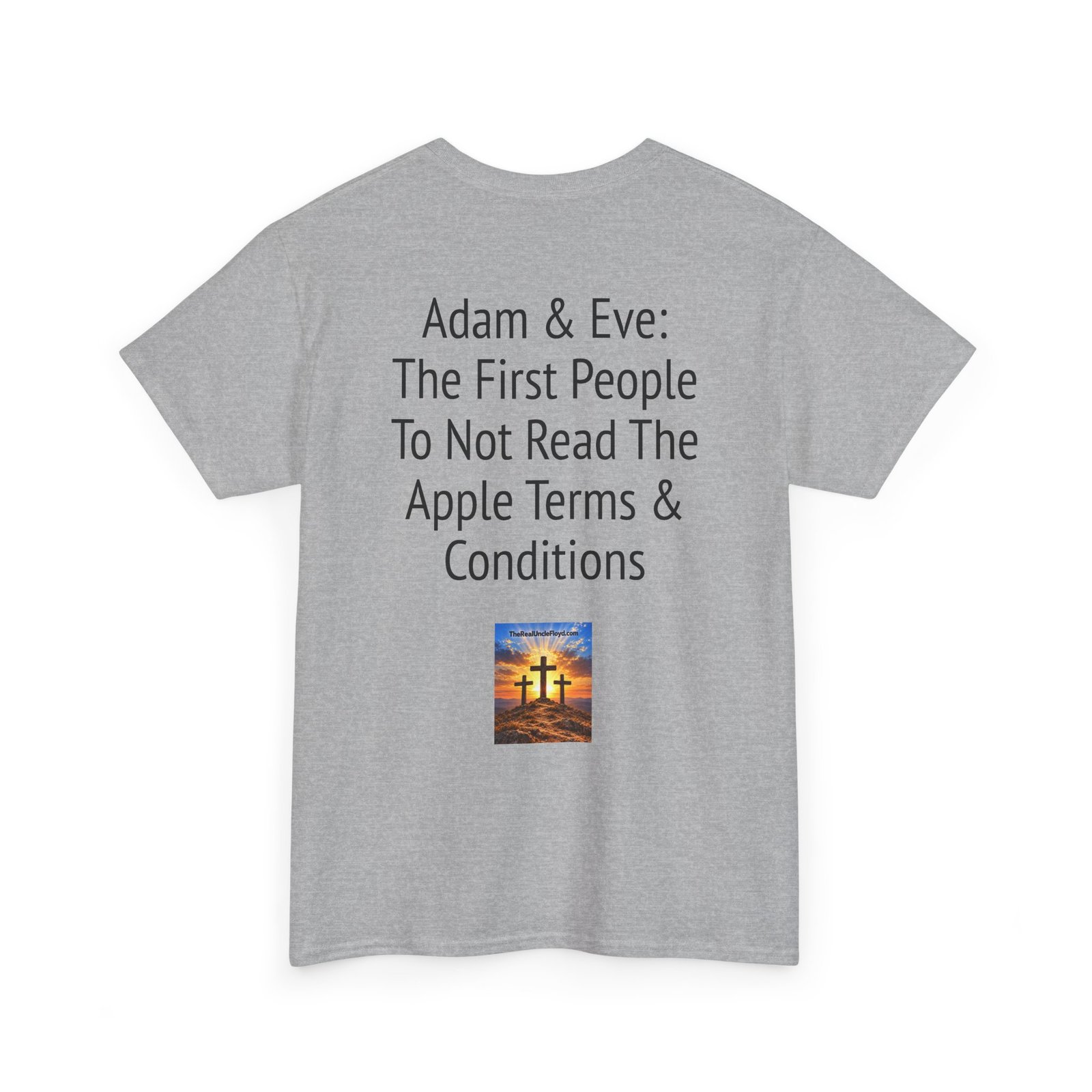Graphic Tee — "Adam & Eve: The First People To Not Read The Apple Terms & Conditions" - Image 18