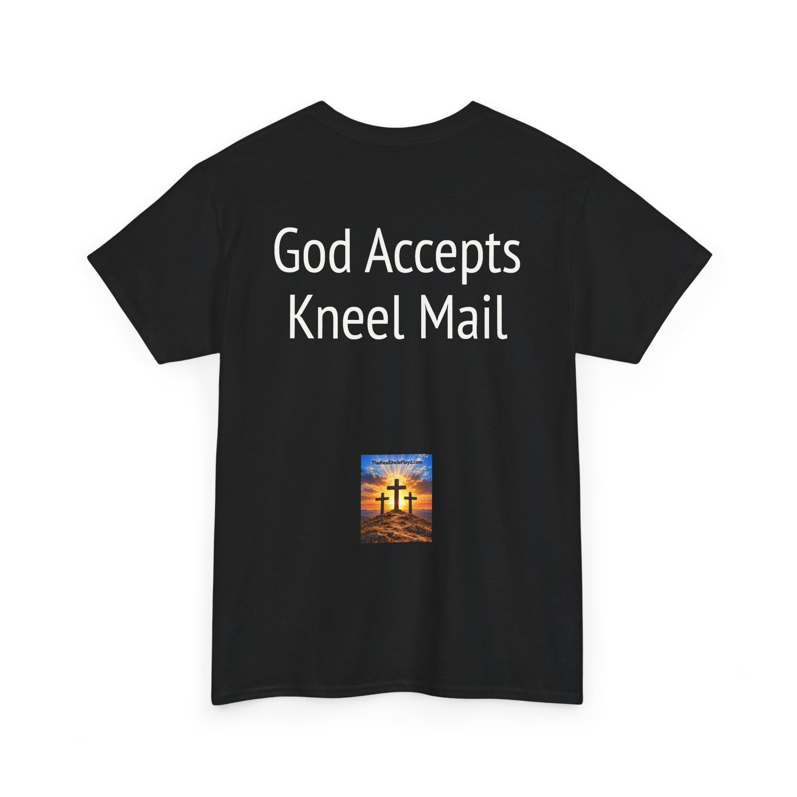 Copy of T-Shirt — "God Accepts Kneel Mail" Christian Faith Graphic Tee - Image 6