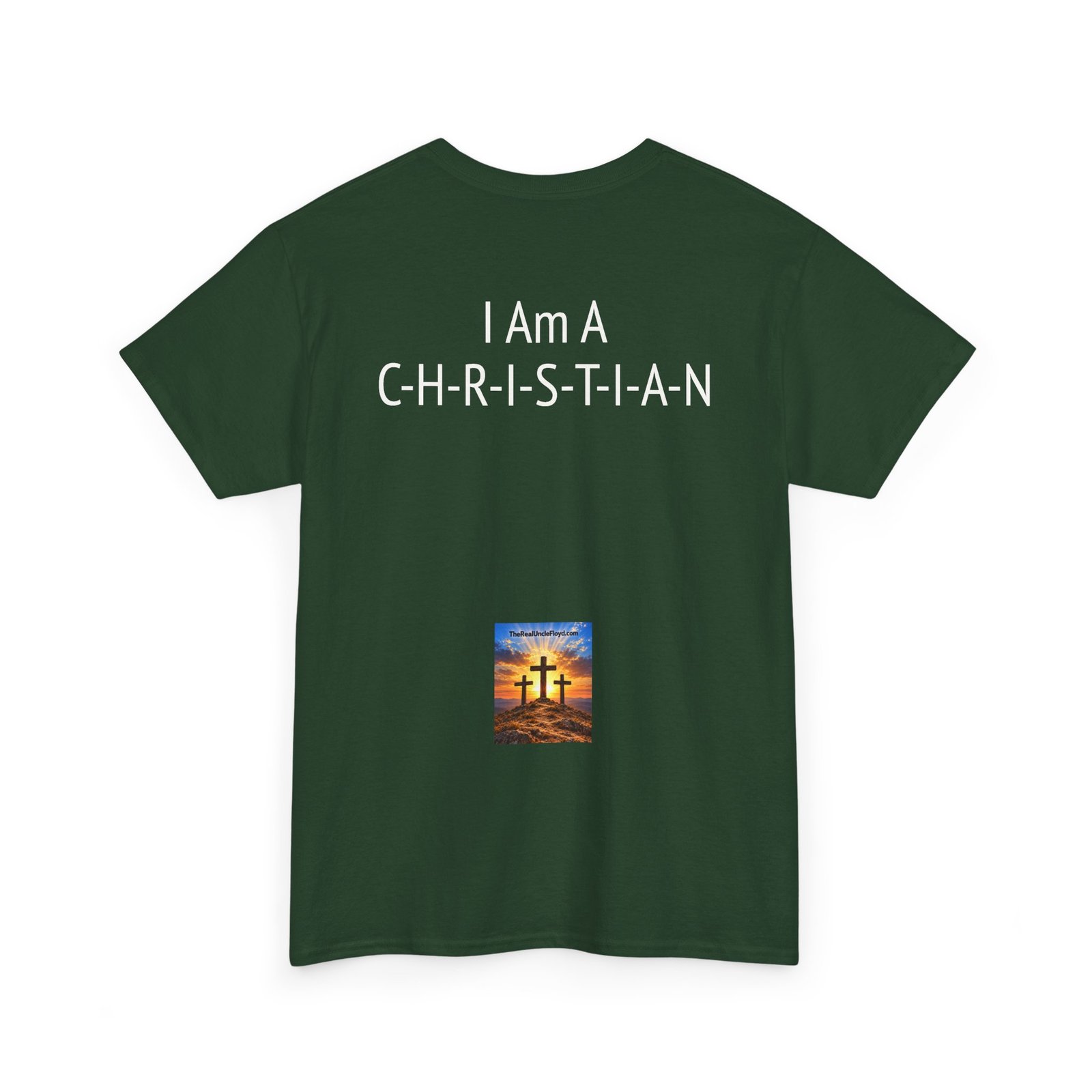 Copy of Christian Statement Tee – “I Am A C-H-R-I-S-T-I-A-N” Back Print - Image 22