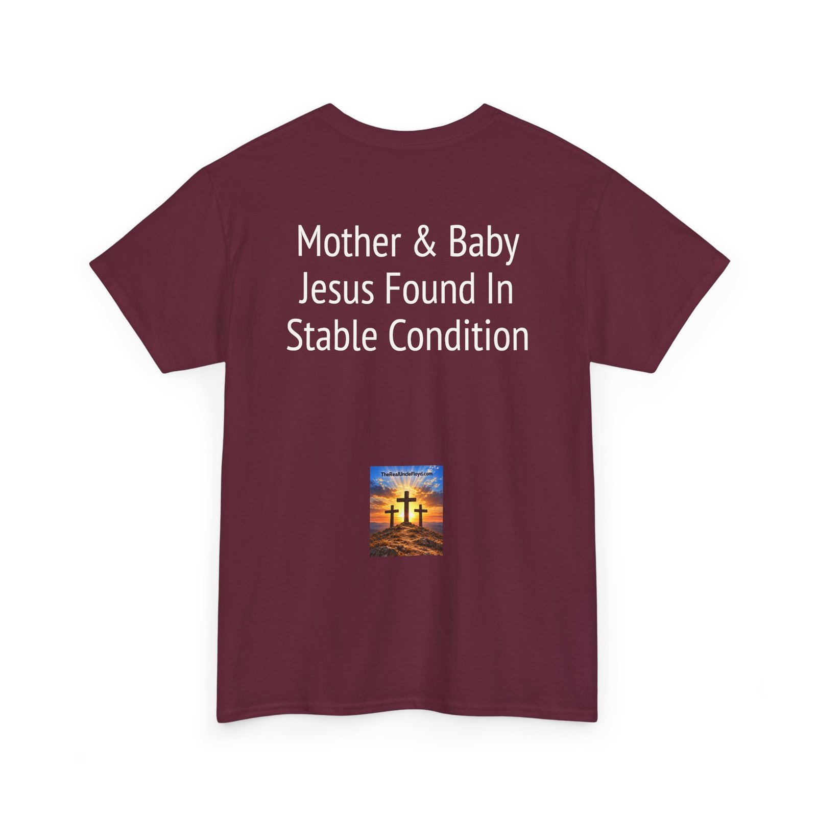 Christmas Nativity T-Shirt — "Mother & Baby: Jesus Found In Stable Condition" - Image 10