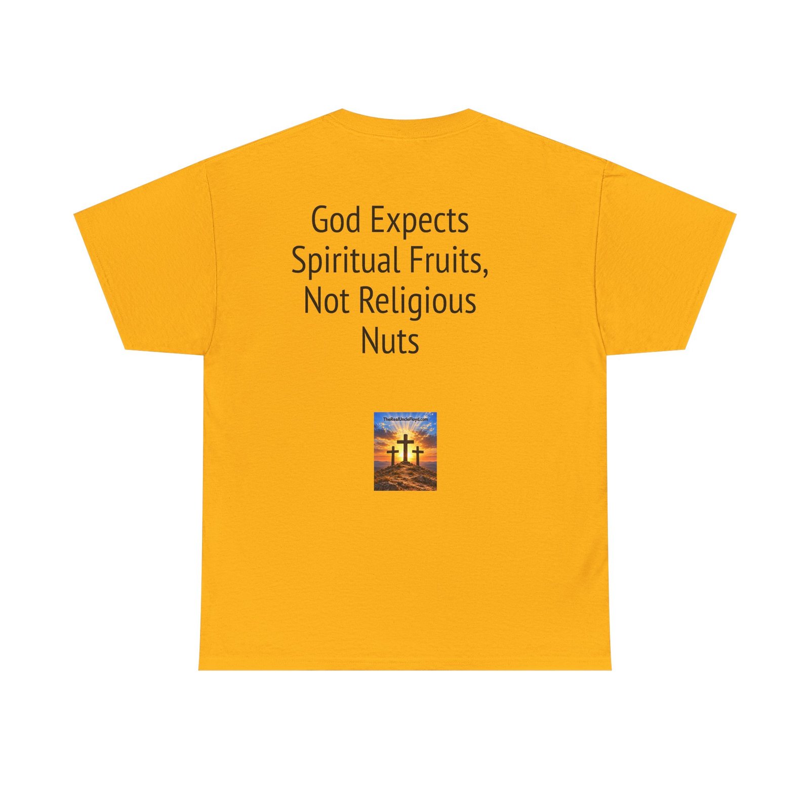 Christian Graphic Tee - "God Expects Spiritual Fruits, Not Religious Nuts" Inspirational Faith Shirt - Image 7