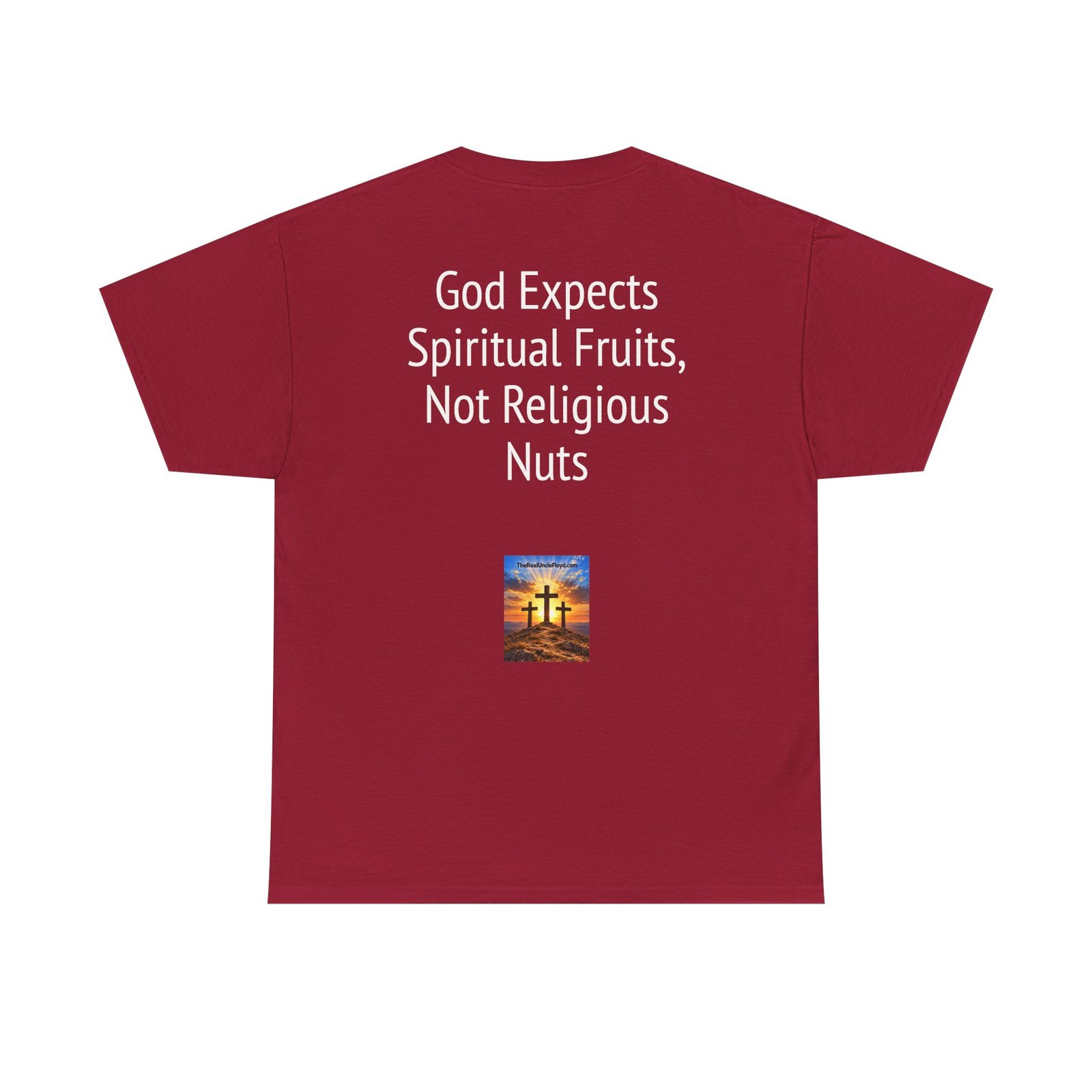 Copy of Christian Graphic Tee - "God Expects Spiritual Fruits, Not Religious Nuts" Inspirational Faith Shirt - Image 5