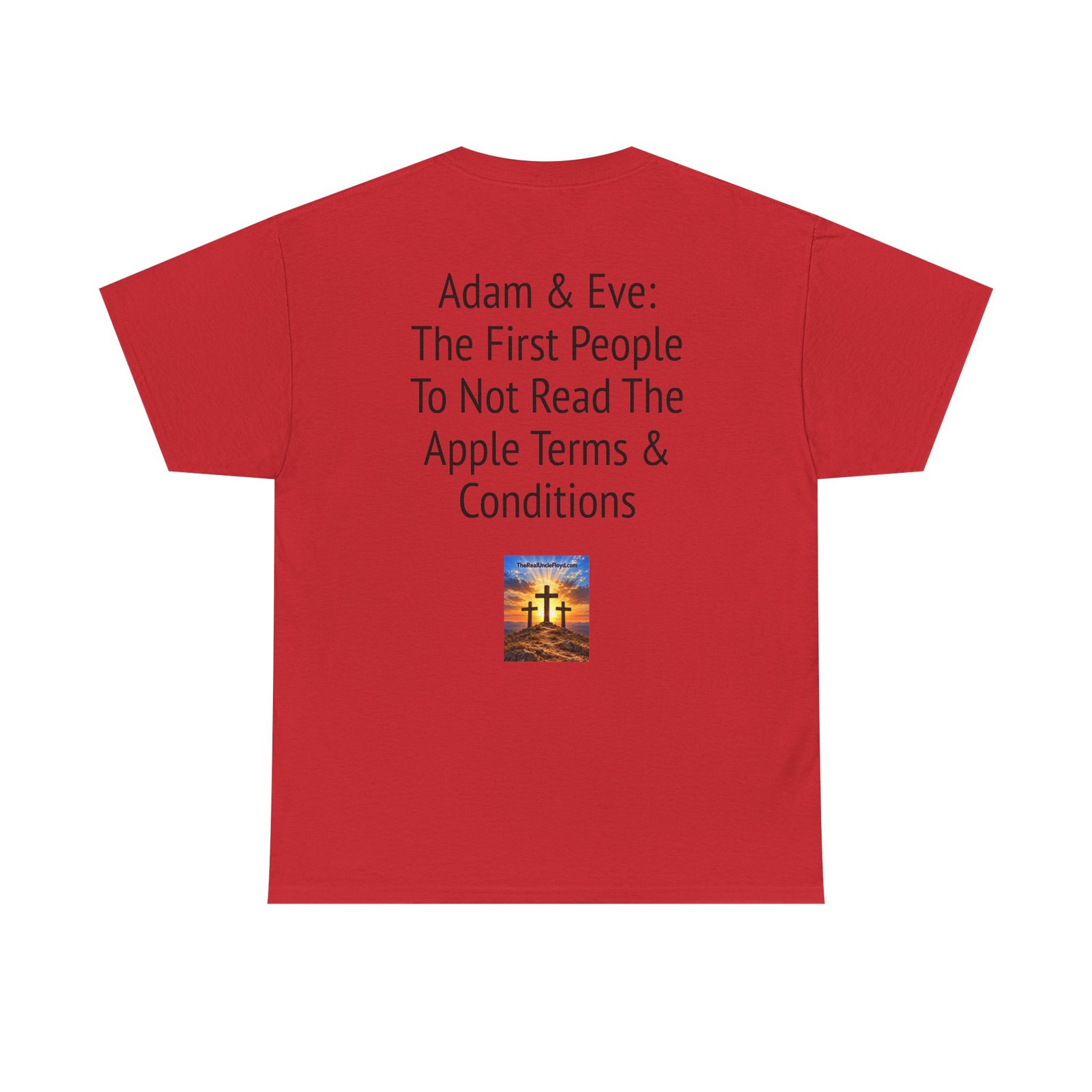 Graphic Tee — "Adam & Eve: The First People To Not Read The Apple Terms & Conditions" - Image 7
