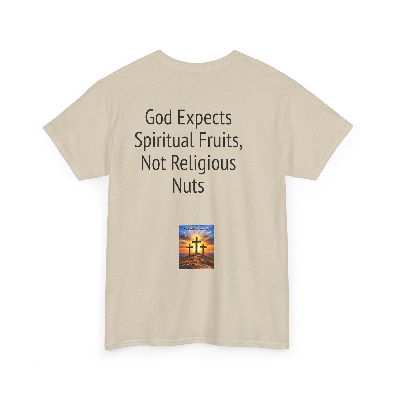 Christian Graphic Tee - "God Expects Spiritual Fruits, Not Religious Nuts" Inspirational Faith Shirt - Image 13