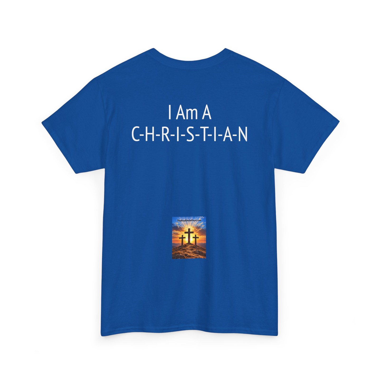 Copy of Christian Statement Tee – “I Am A C-H-R-I-S-T-I-A-N” Back Print - Image 34