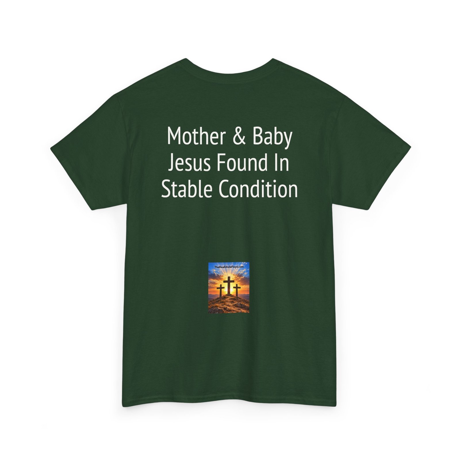 Christmas Nativity T-Shirt — "Mother & Baby: Jesus Found In Stable Condition" - Image 18