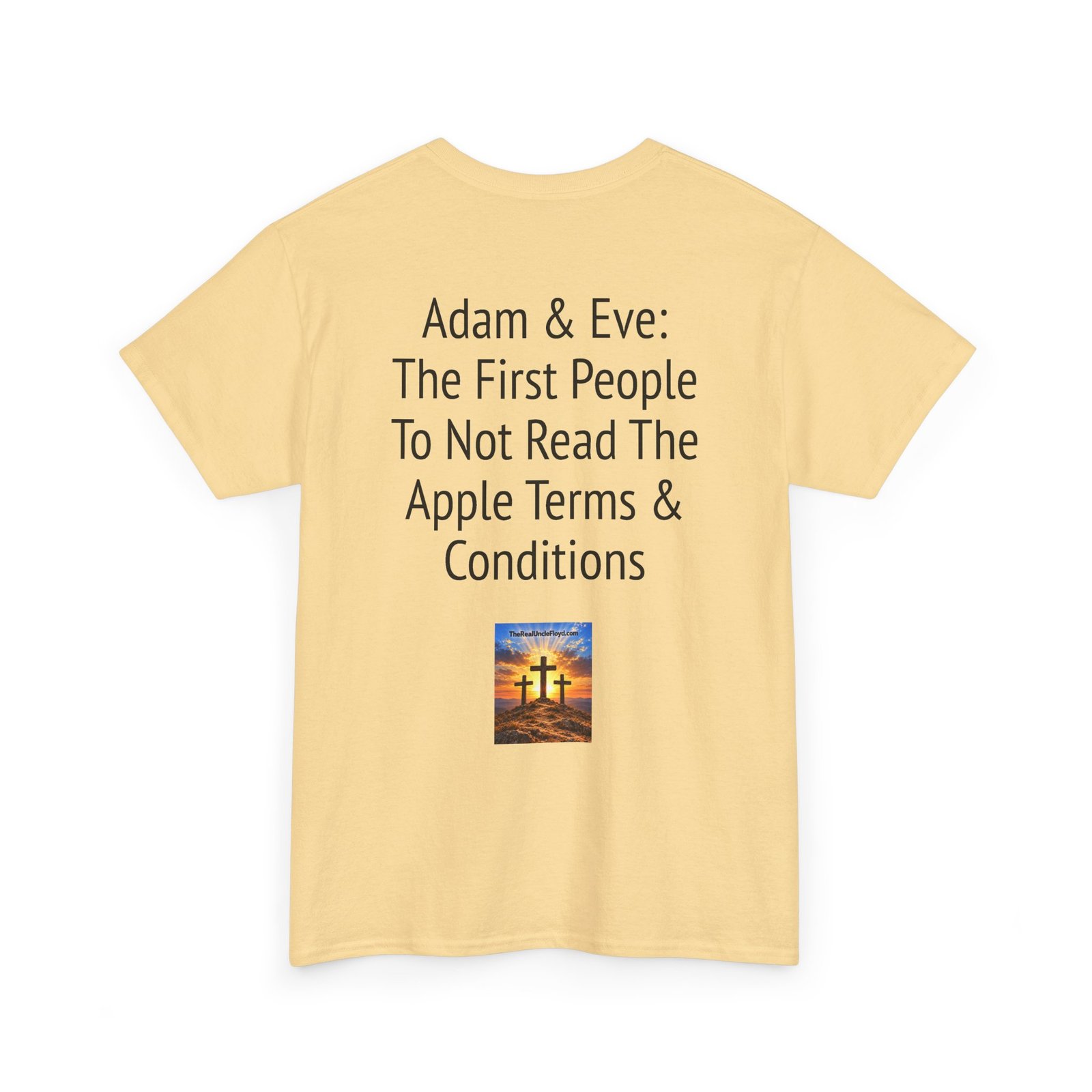 Graphic Tee — "Adam & Eve: The First People To Not Read The Apple Terms & Conditions"