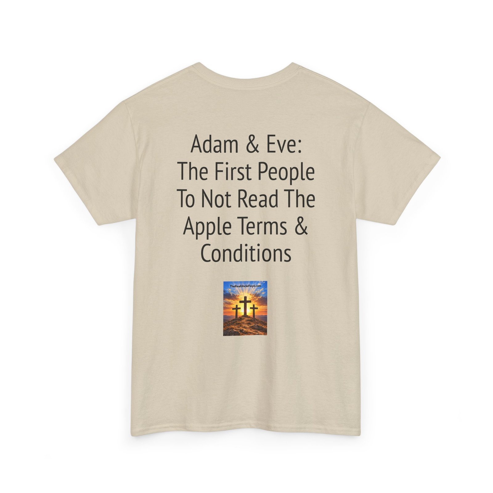 Graphic Tee — "Adam & Eve: The First People To Not Read The Apple Terms & Conditions" - Image 14