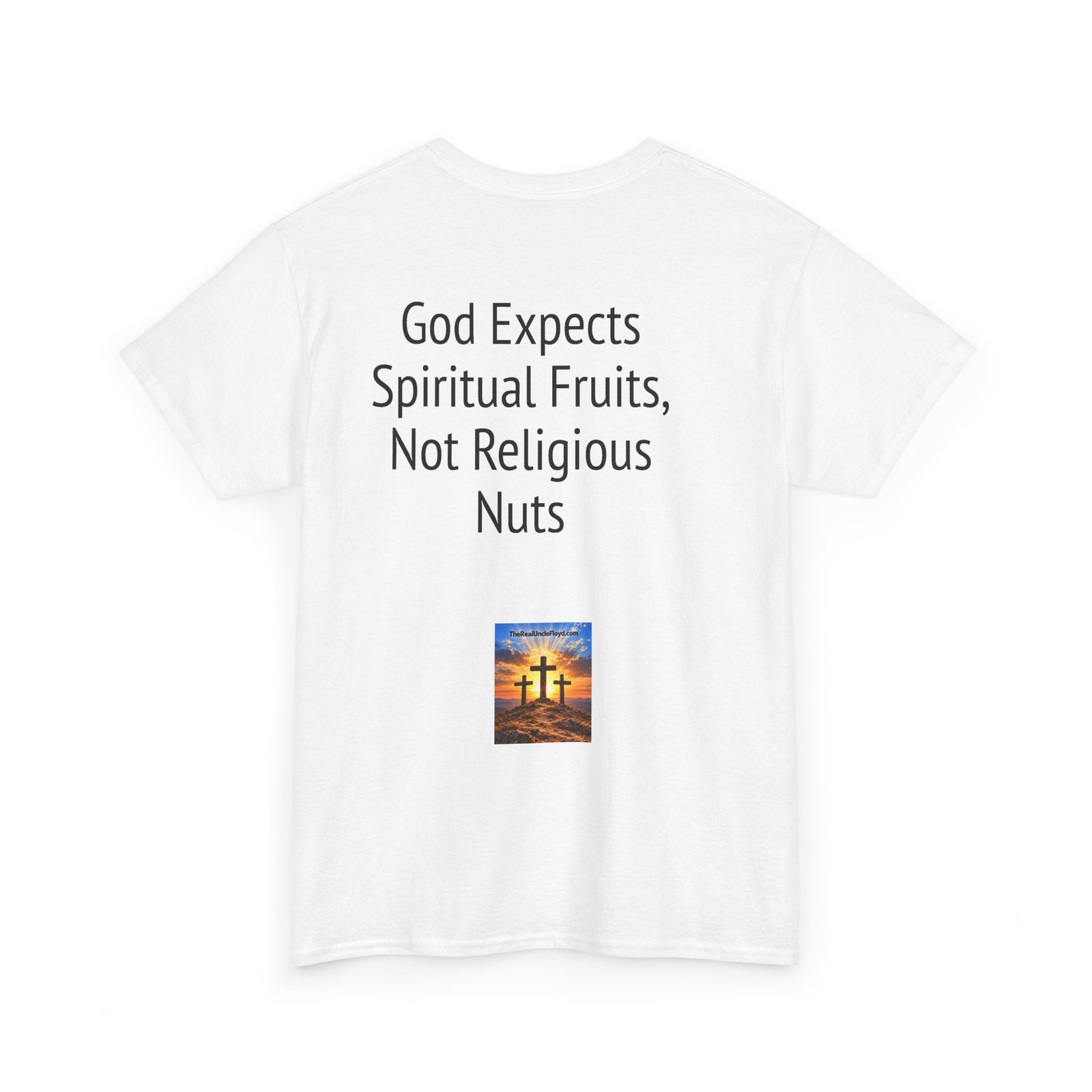 Christian Graphic Tee - "God Expects Spiritual Fruits, Not Religious Nuts" Inspirational Faith Shirt - Image 11