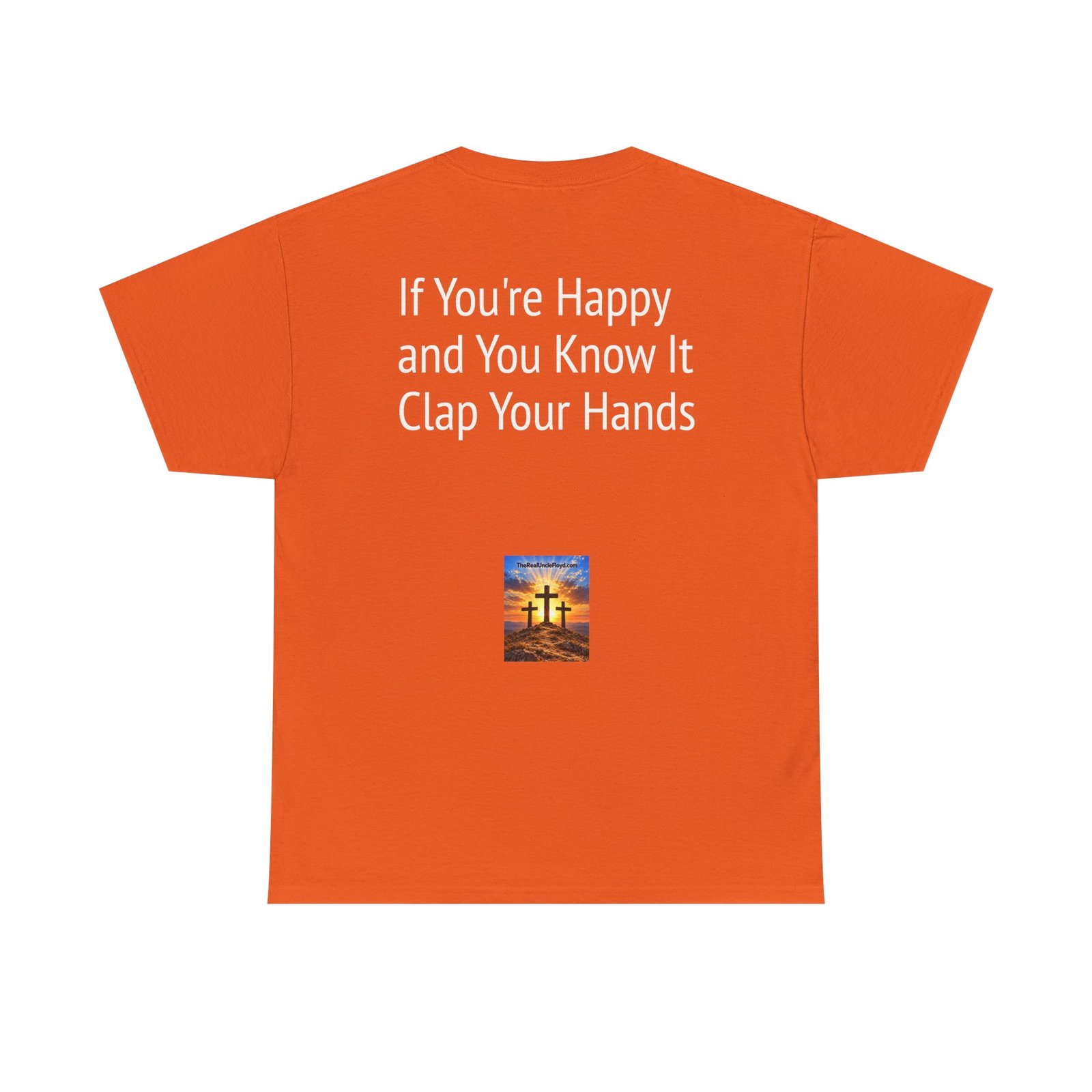 Copy of Graphic Tee — "If You're Happy and You Know It Clap Your Hands" Back Print - Image 5