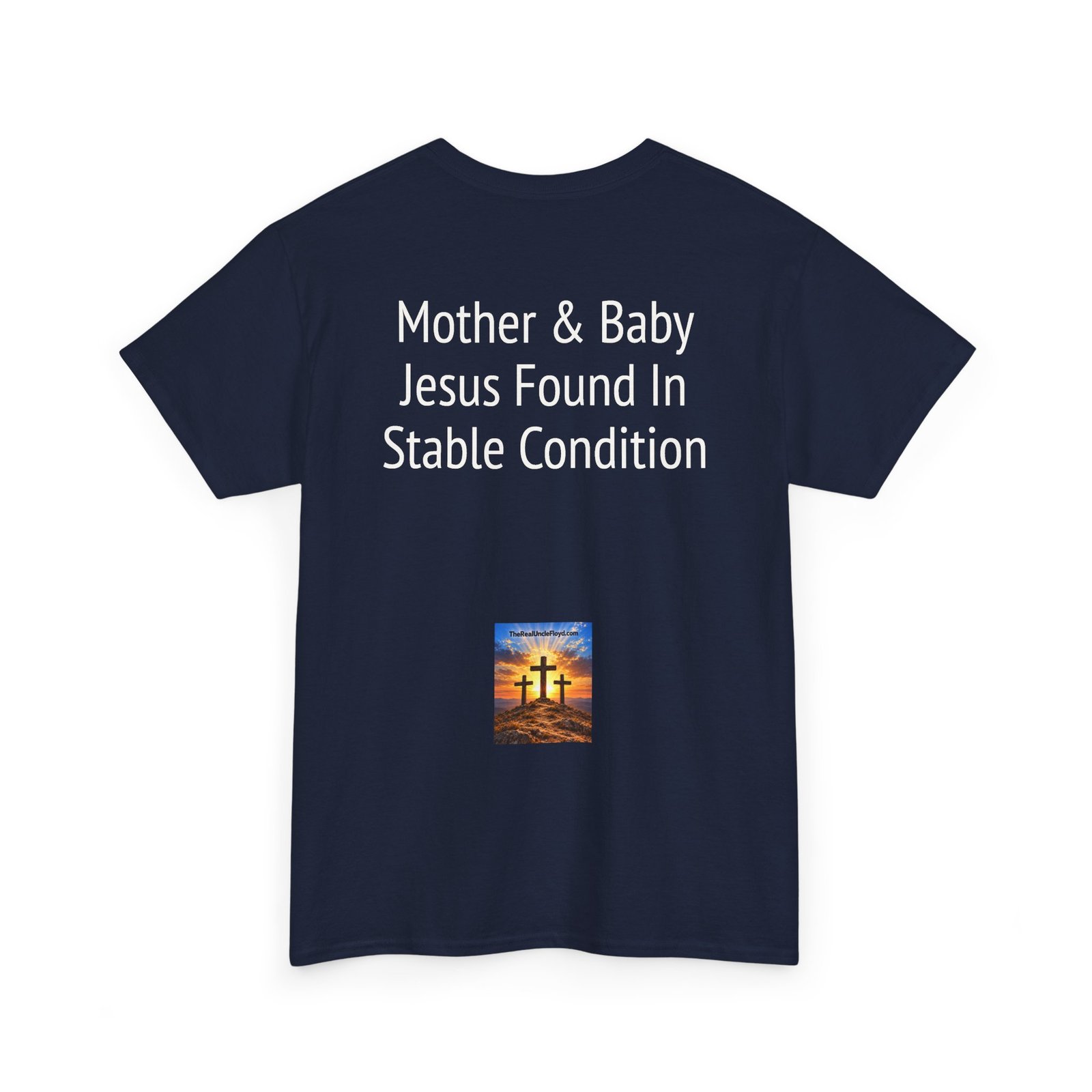 Christmas Nativity T-Shirt — "Mother & Baby: Jesus Found In Stable Condition" - Image 34