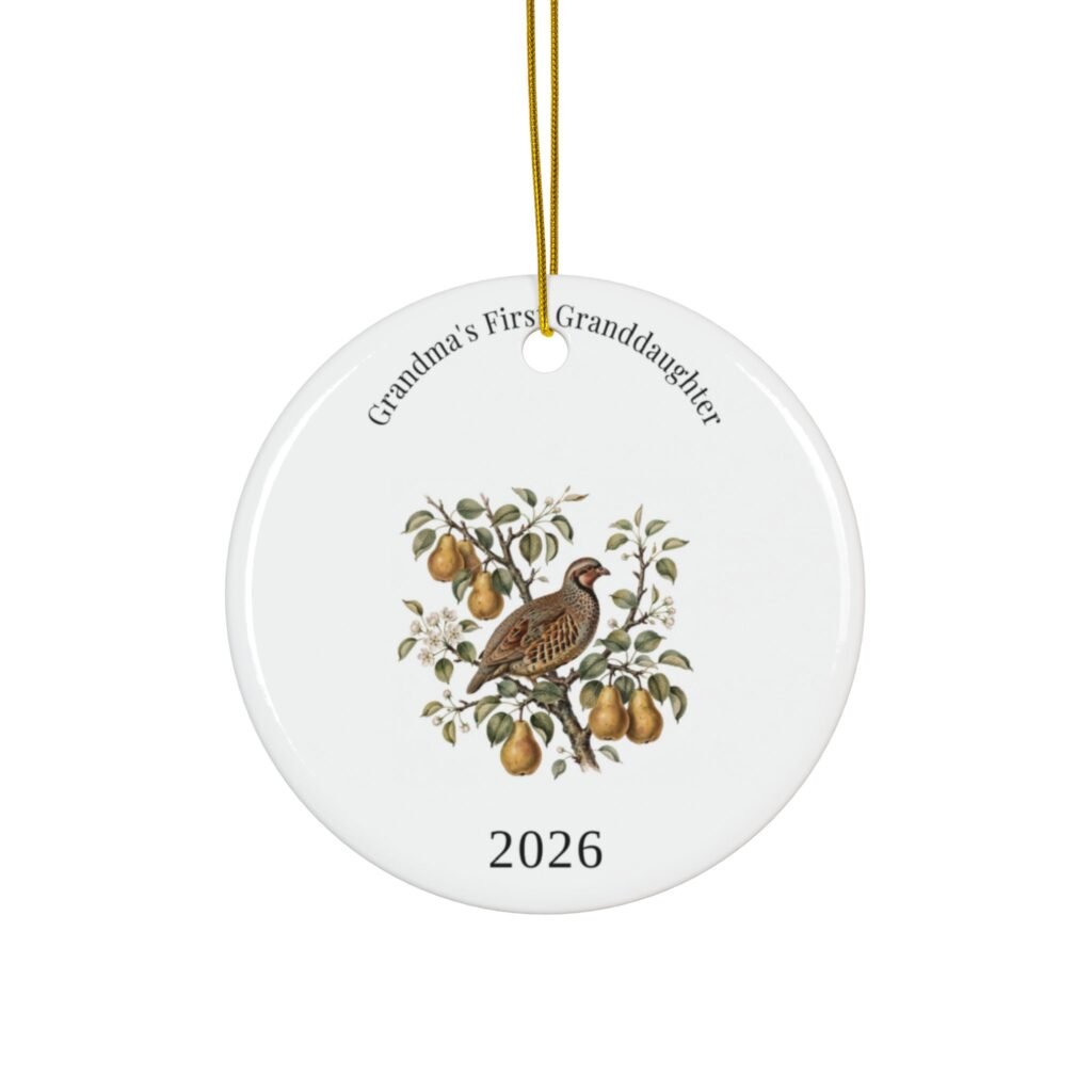 Grandma's First Granddaughter 2026 Ornament