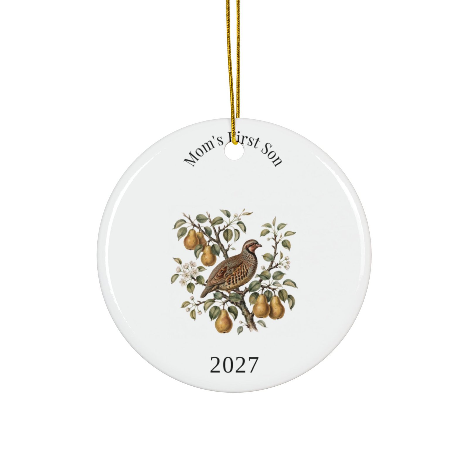 Mom's First Son 2027 Ornament