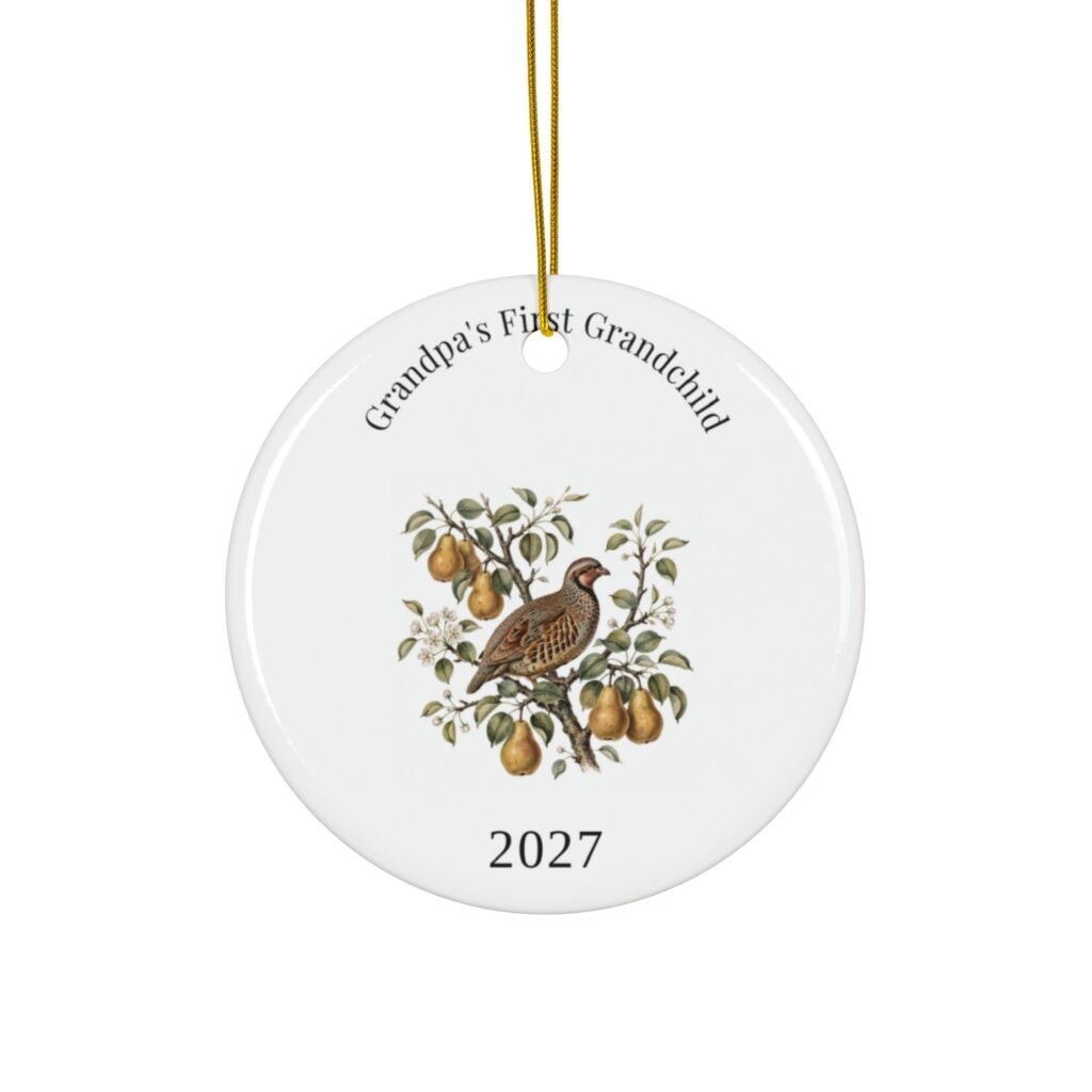 Grandpa's First Grandchild 2027 Ornament