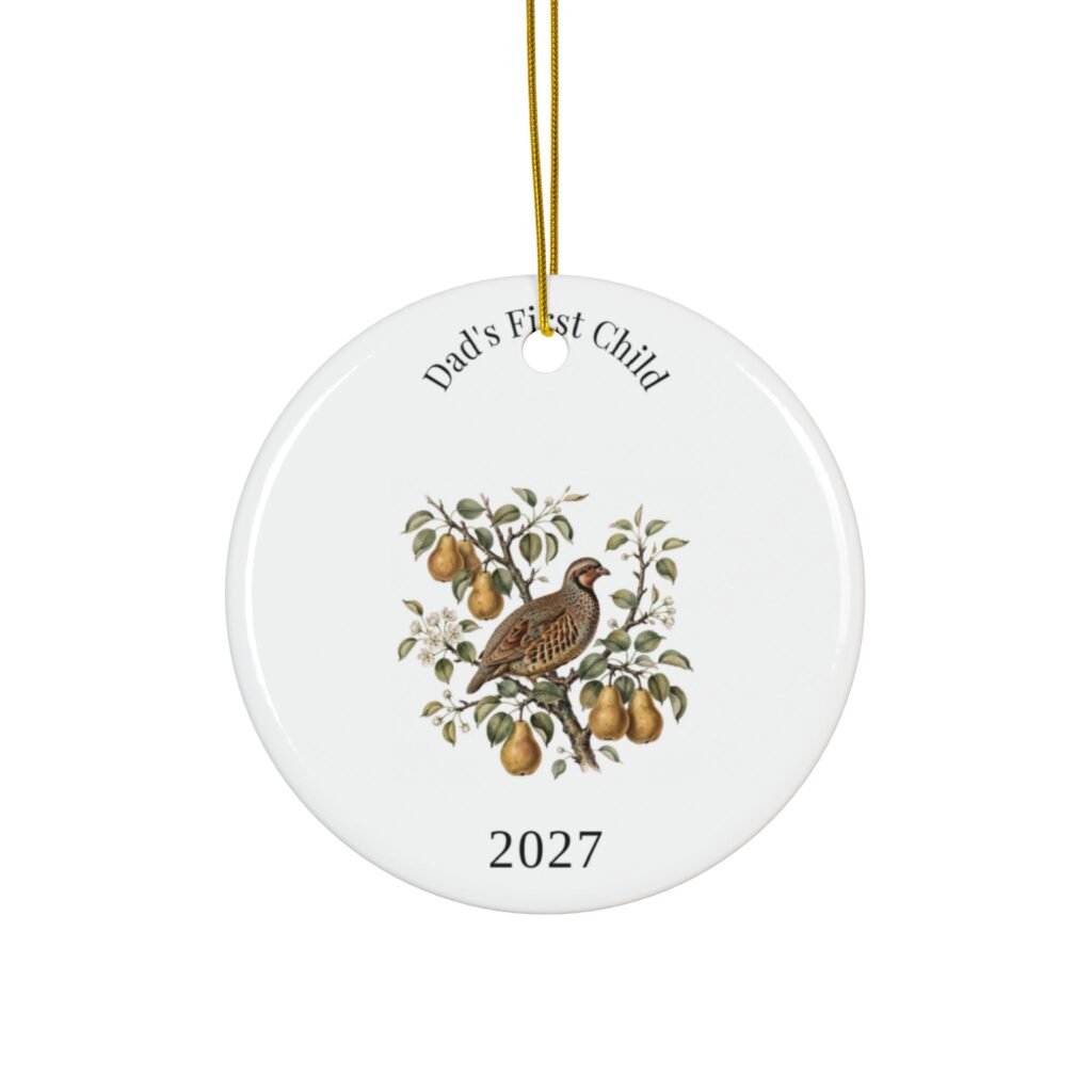 Dad's First Child 2027 Ornament