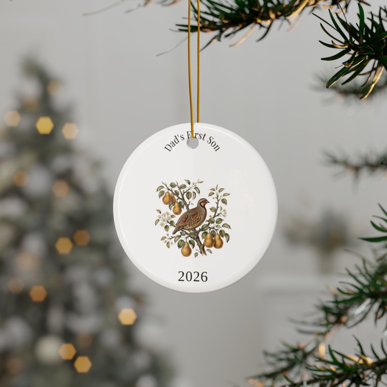 Dad's First Son 2026 Ornament - Image 3